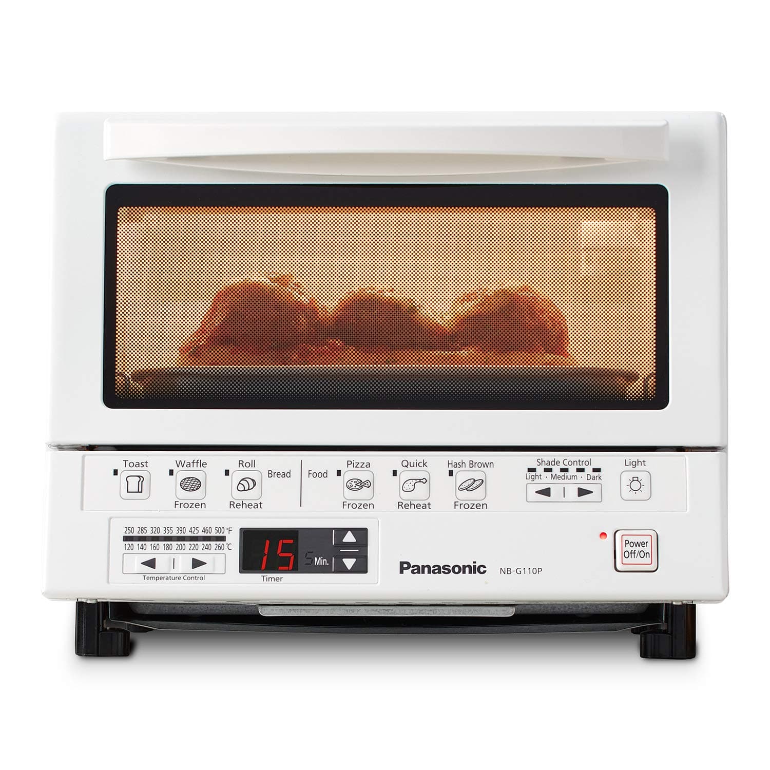 Panasonic NB-G110PW FlashXpress Toaster Oven, White