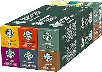 STARBUCKS Discovery Variety Pack by Nespresso, All Roast Types Coffee Capsules 6 x 10 (60 Capsules) - Amazon Exclusive