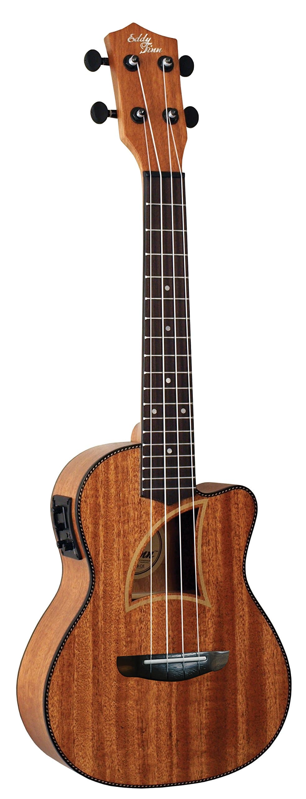 HERRING BONE CONCERT UKULELE CUTAWAY WITH ELECTRON