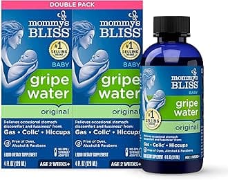 Original Gripe Water, Gas and Colic Relief, Gentle and Safe, Made for Infants, 2 Weeks+, 8 Fl Oz (2 Bottles)