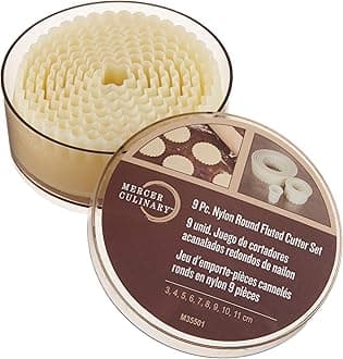 Mercer Culinary 9-Piece Round Fluted Nylon Cutter Set