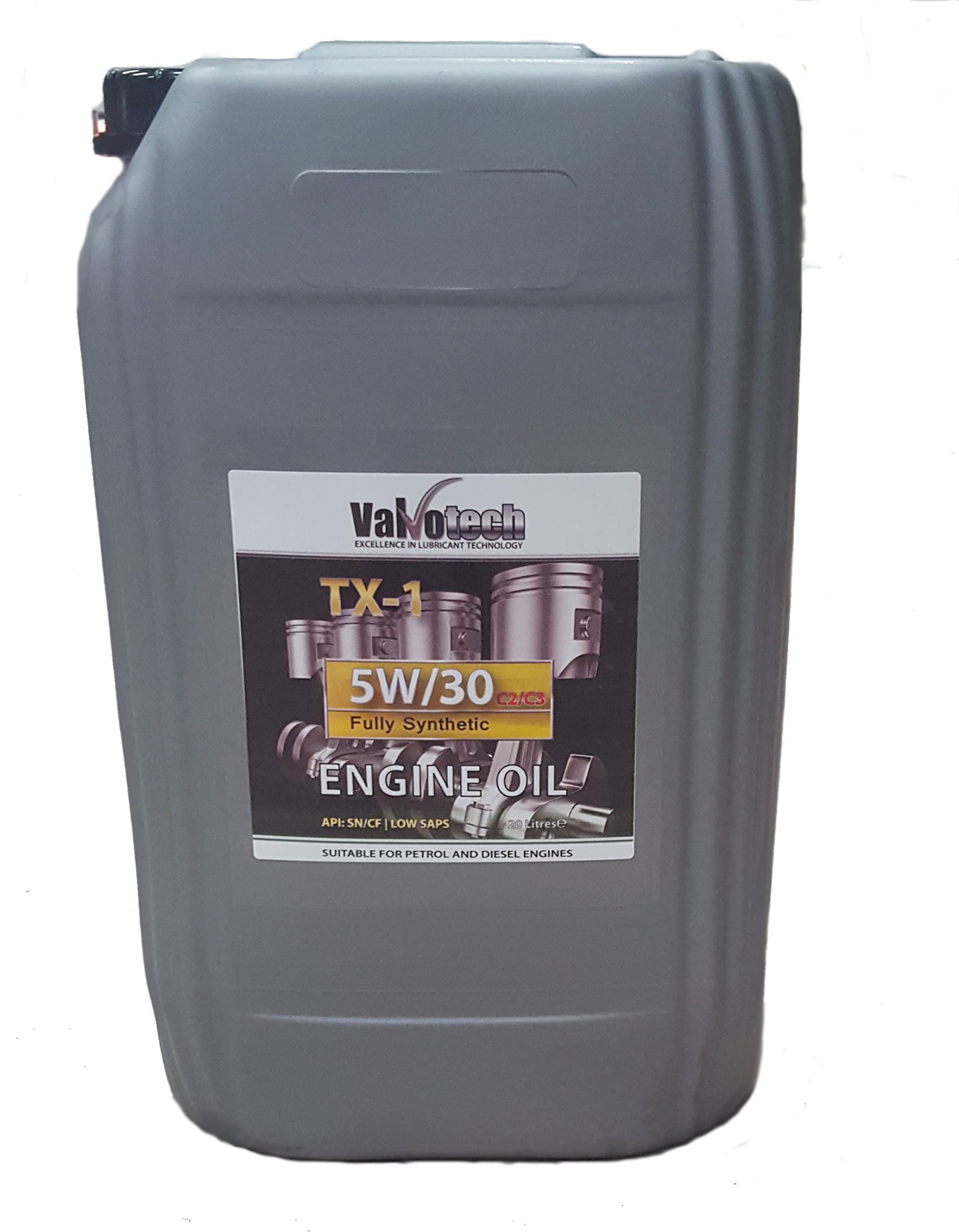 VALVOTECH 5W30 C2/C3 LOW SAPS FULLY SYNTHETIC CAR VAN ENGINE OIL 20L