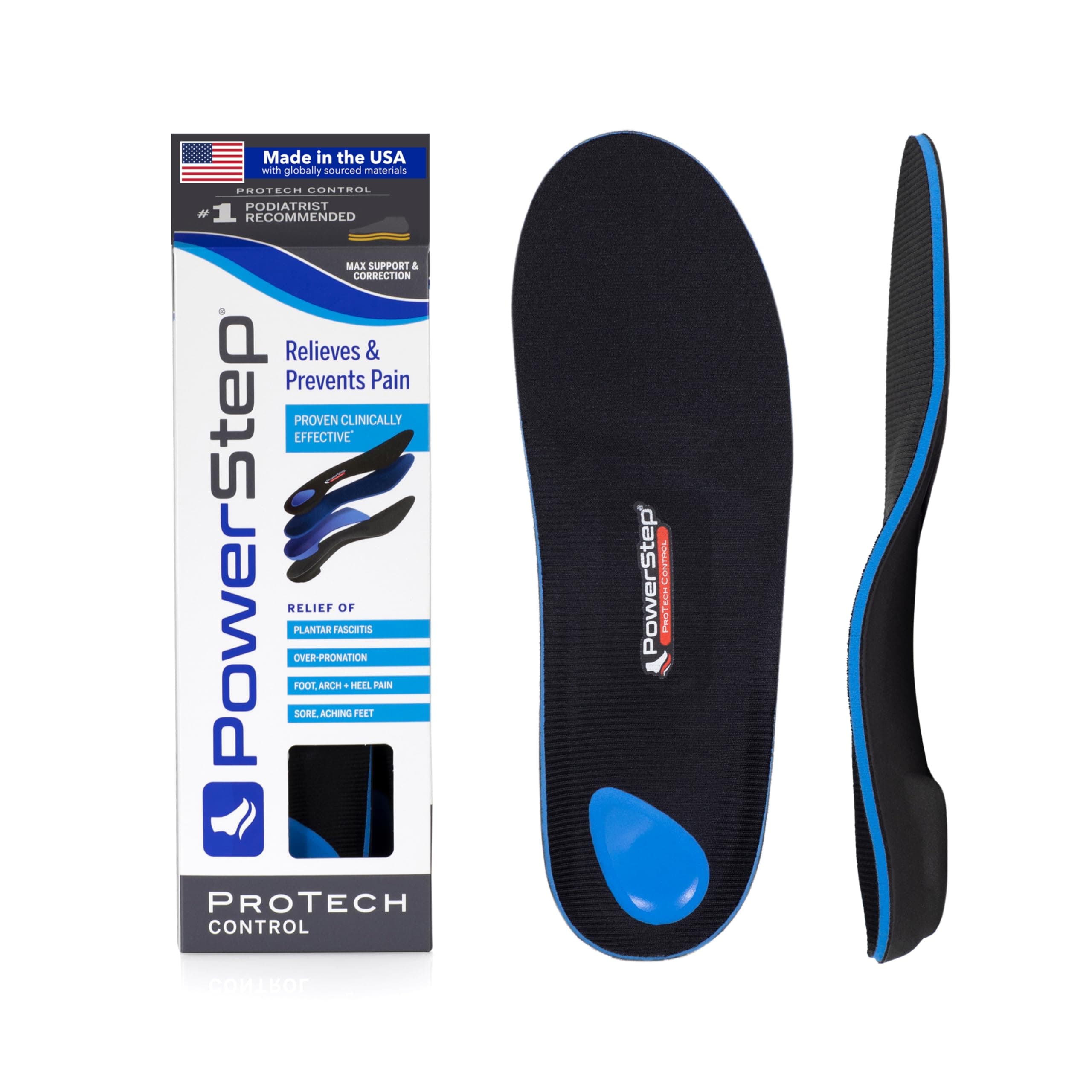 Protech Control Full Length Orthotics Size 9-9 1/2, Women's 11-11 1/2