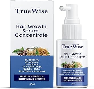 Hair Growth Serum 4% Anagain,3% Redensyl,2% Baicapil,1% Capilia Longa, Caffeine,Biotin & Rice Water With Rosemarry Advanced Hair Growth for Hair Fall Control Hair Serum for Women & Men 30ml