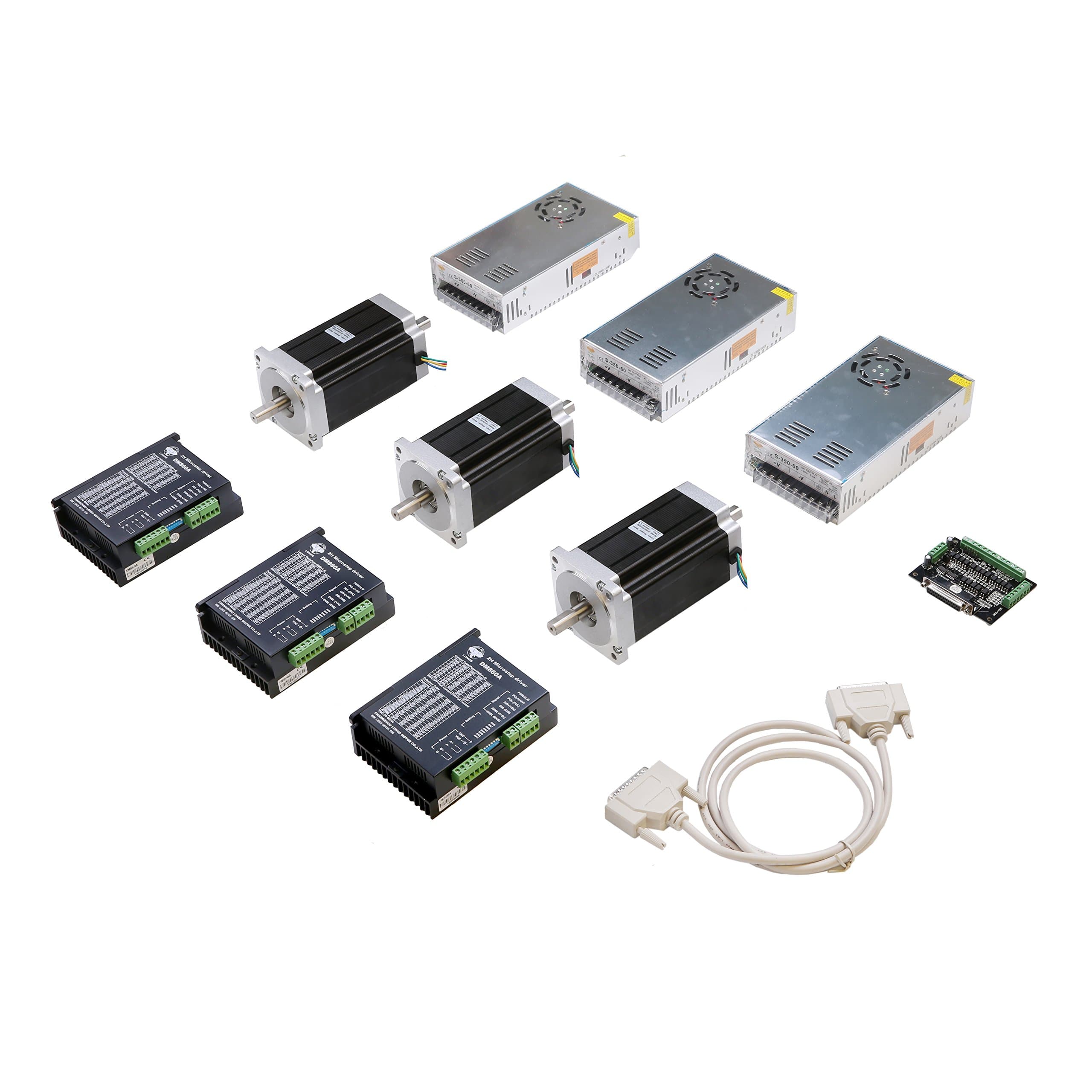 3 Axis Nema 34 Stepper Motor 1600 Oz.in & Driver Dm860a CNC Router