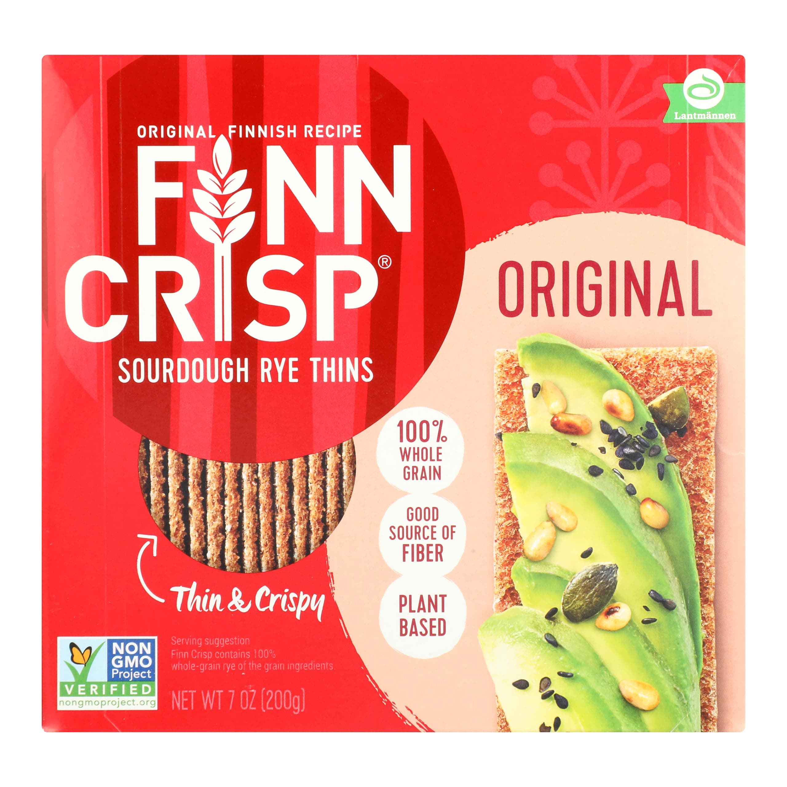 FINN CRISP, CRISP BREAD,DARK 7 OZ