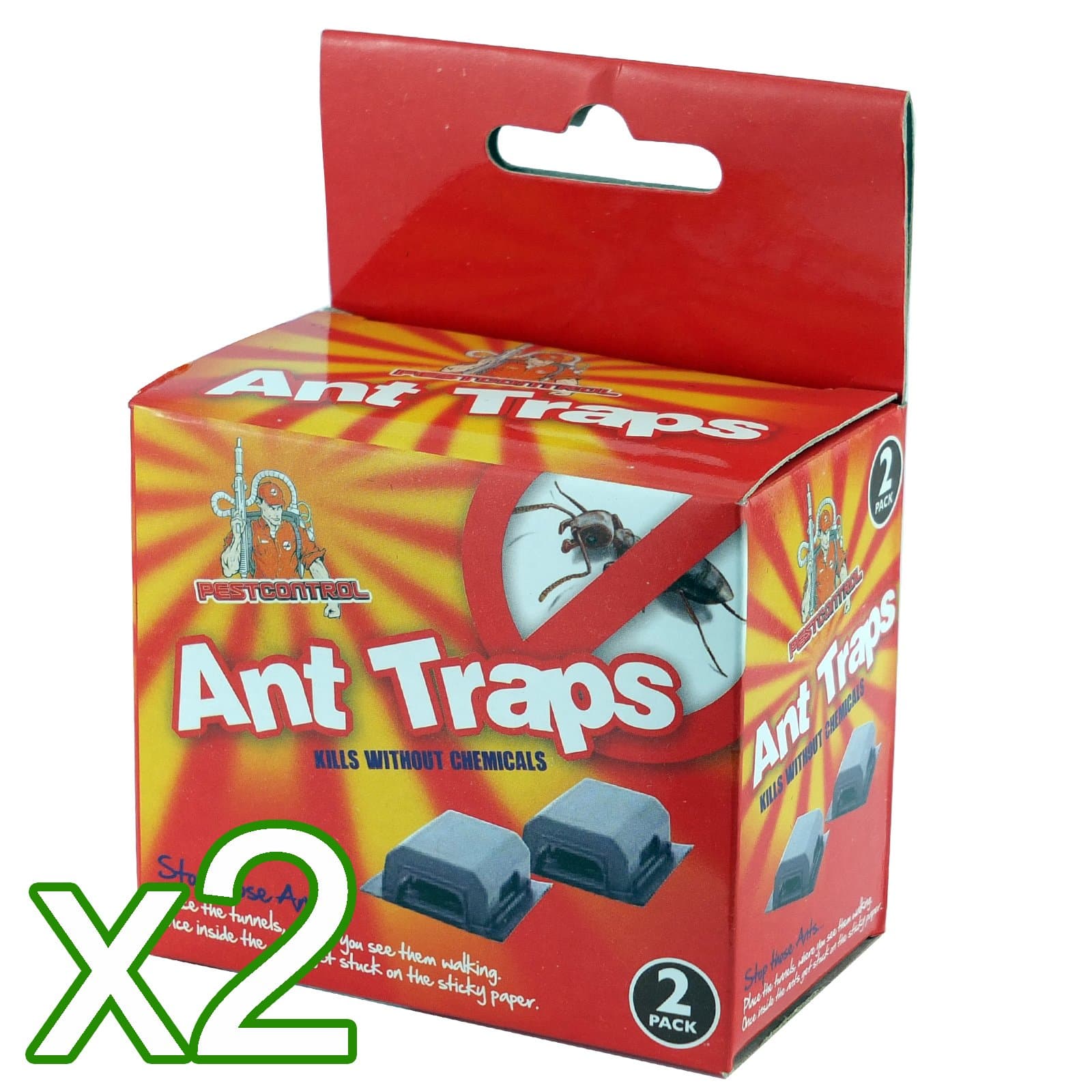 Ant Traps - Kills Without Chemicals (Pack of 2)