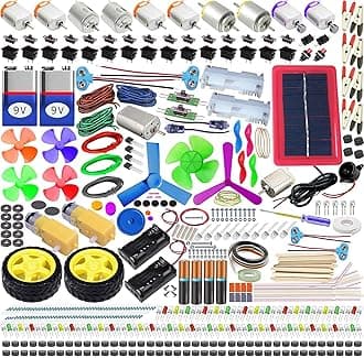 Kit4Curious Mega DIY Robotics Electronics Kit for 201 Projects-Multi Color