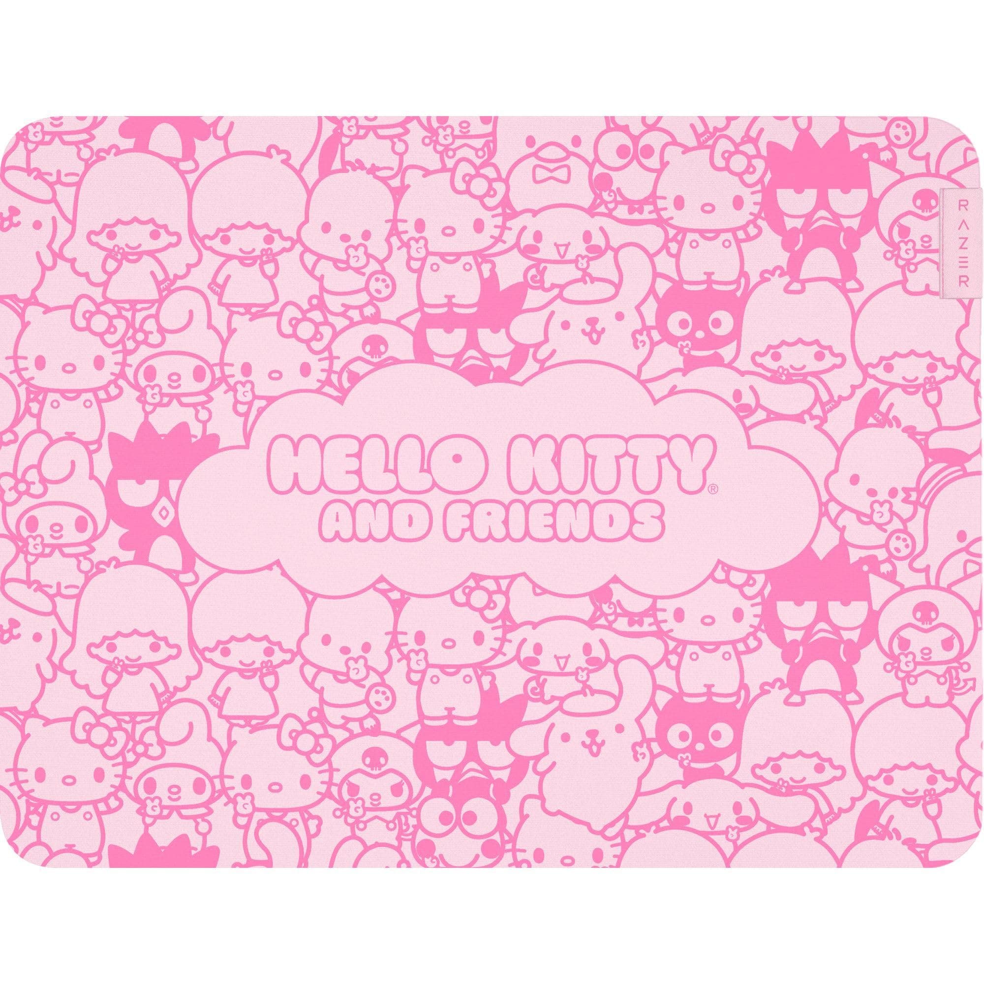 Gigantus V2 Cloth Gaming Mouse Pad (Medium): Textured MicroWeave Cloth Surface - Thick, High-Density Rubber Foam - Non Slip Base - Hello Kitty & Friends Edition