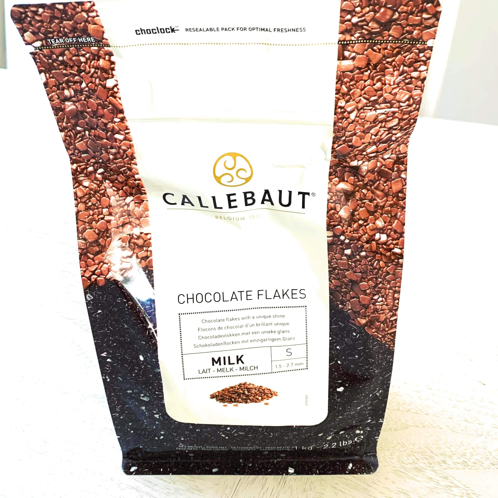 Callebaut Chocolate Flakes Milk Small 2.2lbs