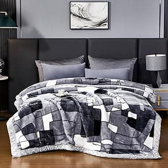 LGYKUMEG 6.6Lb Korean Mink Blanket Twin Size 70"×85" - 2 Ply Mink Blanket for Sofas and Beds on Cold Nights (180×220cm3kg).