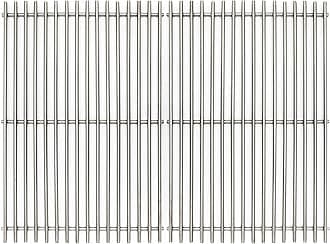 LOCVCDA 17.5" Stainless Steel 7639 Gas Grill Grates for Weber Spirit 300 Series, Spirit 700, Genesis Silver B/C, Genesis Silver B & C, Genesis Gold B & C, Genesis Platinum B & C, Genesis 1000-3500