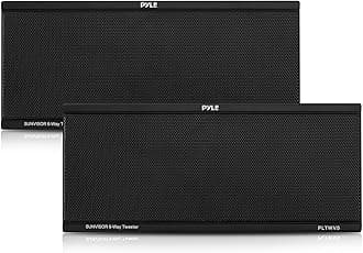 6 Way Car Stereo Speaker - Dual 200 Watt High Powered Loud Sound Speakers System With 60mm Piezo Midrange, 40mm Audio Tweeter, 4 Ohm, 2.5 Khz-20 Khz - Wire, Sun Visor Mount Strap - Pyle Pltwvs (Pair)