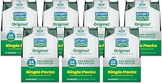 SmartMouth Original Activated Mouthwash - Adult Mouthwash for Fresh Breath - Oral Rinse for 24-Hour Bad Breath Relief with Twice Daily Use - Fresh Mint Flavor - 0.4 Fl Oz (70 Travel Packs)