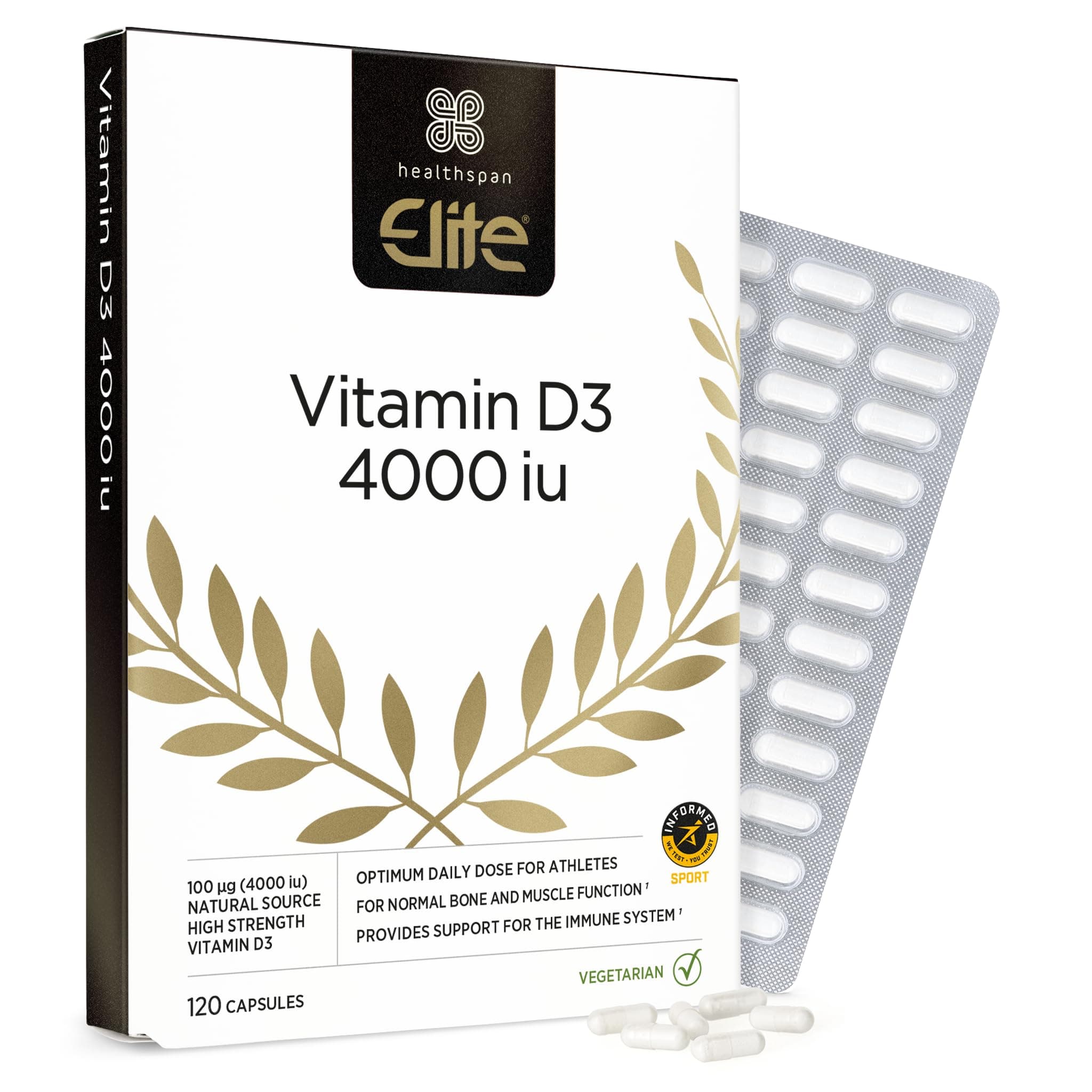 Vitamin D3 4,000iu | 120 Capsules