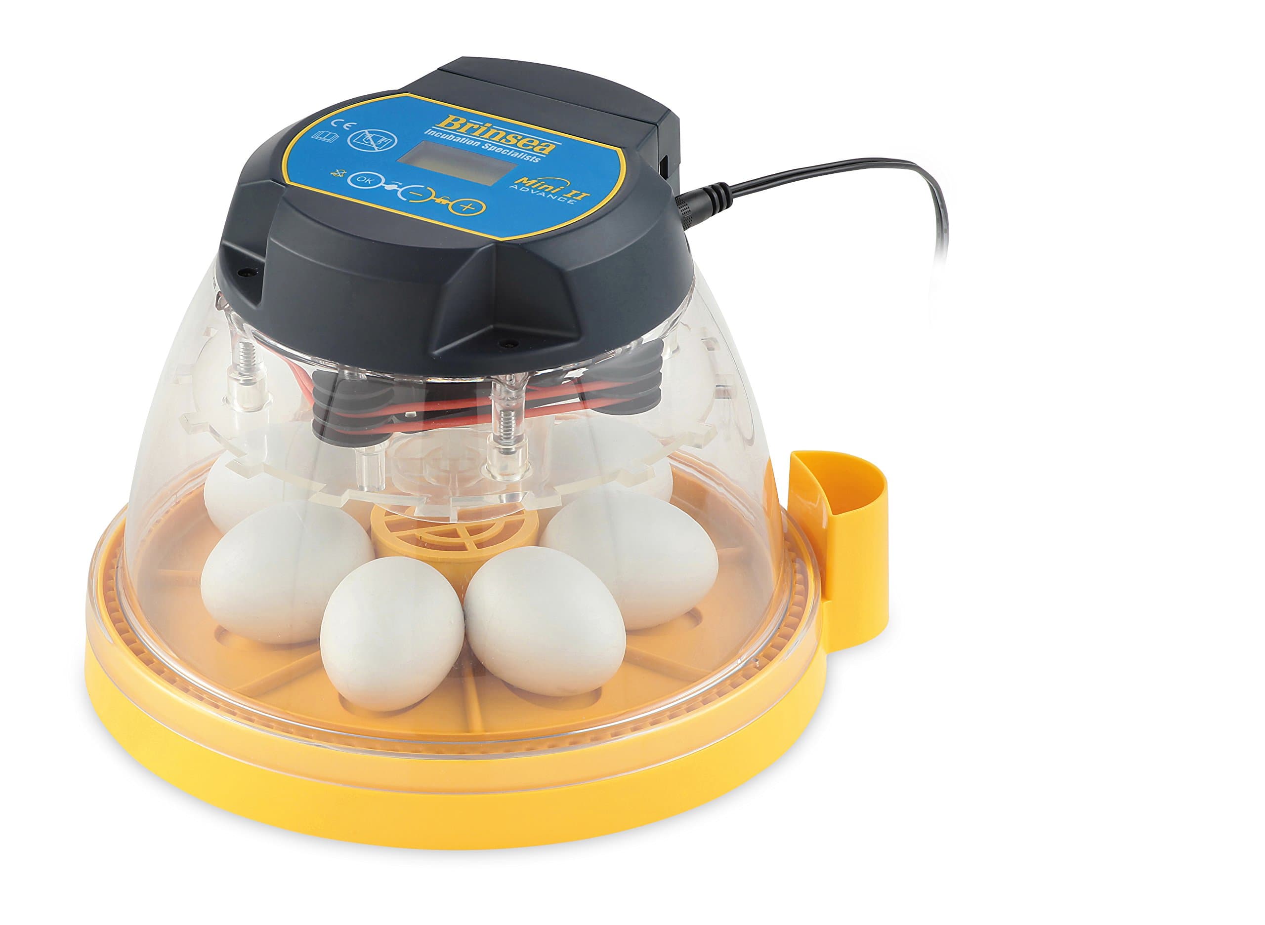 Brinsea Mini II Advance Egg Incubator with Automatic Egg Turning and Temperature Control for Hatching 7 Chicken, Duck, or Other Eggs, Ideal Incubator for Hobbyists, Teachers, and Learners