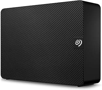 Seagate Expansion 14TB Desktop External HDD - USB 3.0 for Windows and Mac with 3 yr Data Recovery Services, Portable Hard Drive (STKP14000400), Black