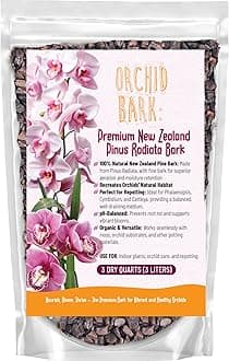 Premium Orchid Bark for Potting Mix – Ready-to-Use Pine Bark for Indoor Plants, Orchid Repotting & Soil Mix Creation, Ideal Orchid Medium (3 quarts)