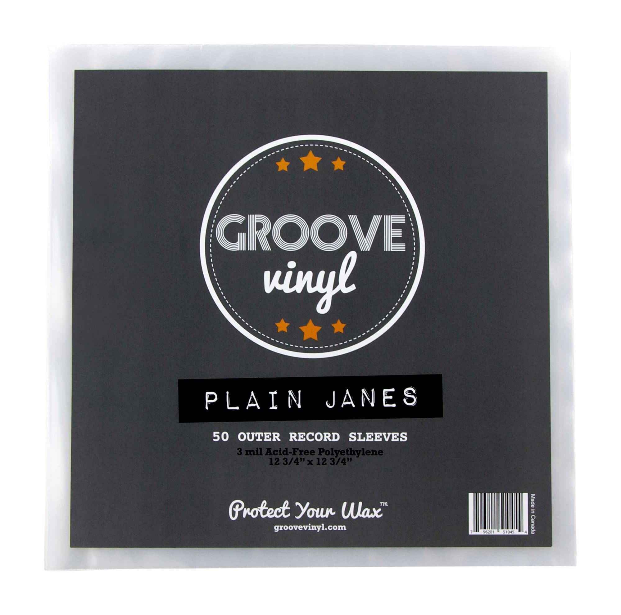 50 Vinyl Record Sleeves - 12.75" x 12.75" 3 Mil Clear Album Sleeves - Fits 12 Inch Single, Double, and Gatefold LPs - Protect Your Record Collection