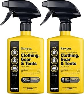 Products SP6572 Twin Pack Premium Permethrin Clothing Insect Repellent Trigger Spray, 24 oz,Yellow
