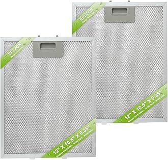 W10169961A Range Hood Filter Replacement 5 Layer Aluminum Mesh Hood Grease Filter Fit for Whirlpool, Kitchen Aid, Jenn-Air Range Hoods(2PCS)