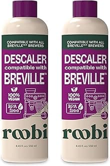 Rubi Compatible Breville Scale Remover Formulated specifically for cleaning and descaling Breville machines 2 uses per bottle 2 pack Eco-friendly carbon neutral maintenance kit