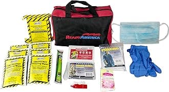 72 Hour Emergency Kit, 1-Person, 3-Day Tote, Includes First Aid Kit, Survival Blanket, Emergency Food, Portable Disaster Preparedness Go-Bag for Earthquake, Fire, Flood