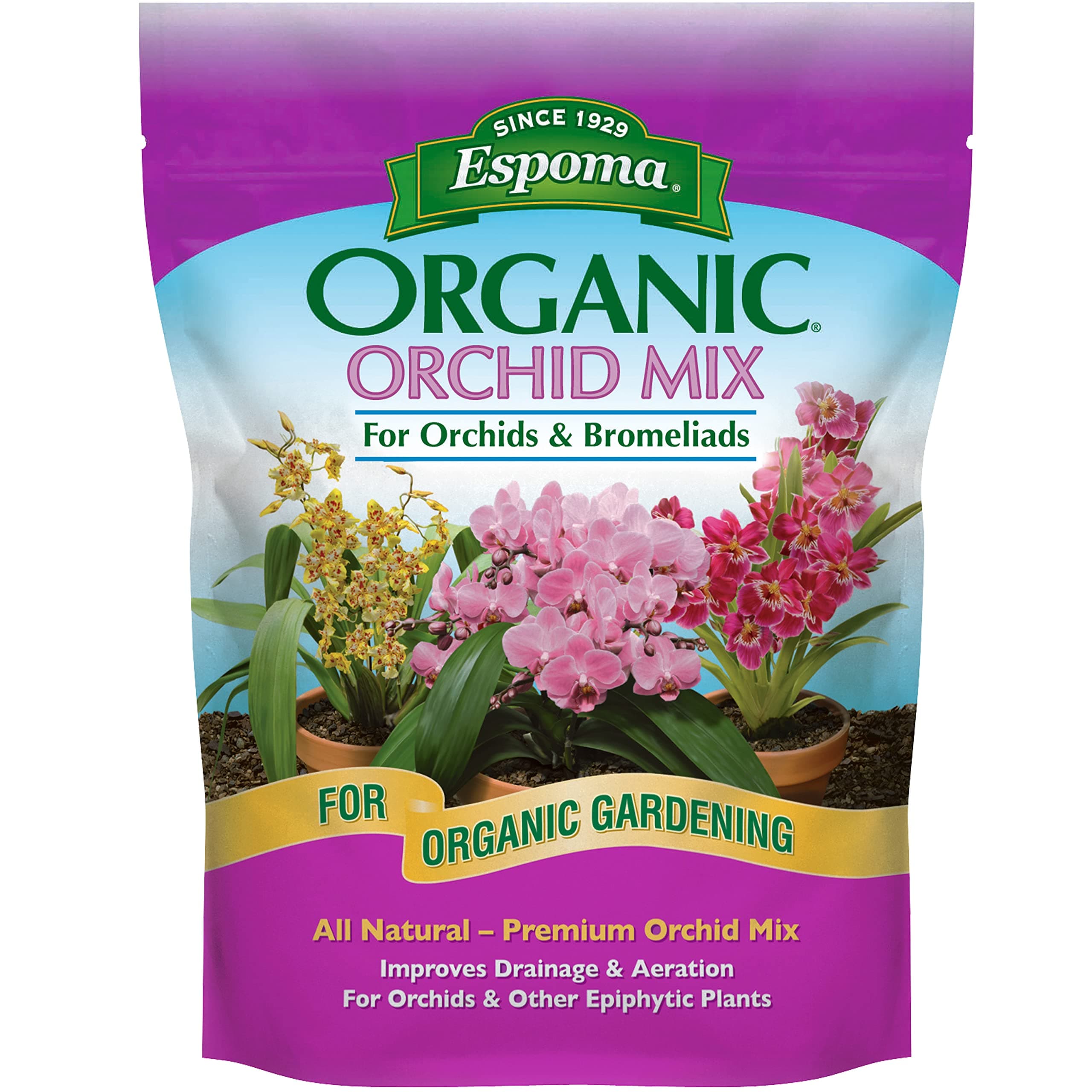 Or4 Organic Orchid Mix Potting Soil, 4-Quart