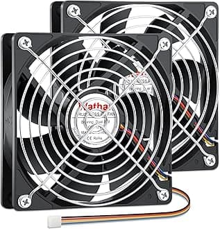 120mm x 25mm 4Pin 12V Computer Case Fan DC Brushless Cooling Fan High Speed Replacement for Desktop PCs Case, AIO GPU Coolers