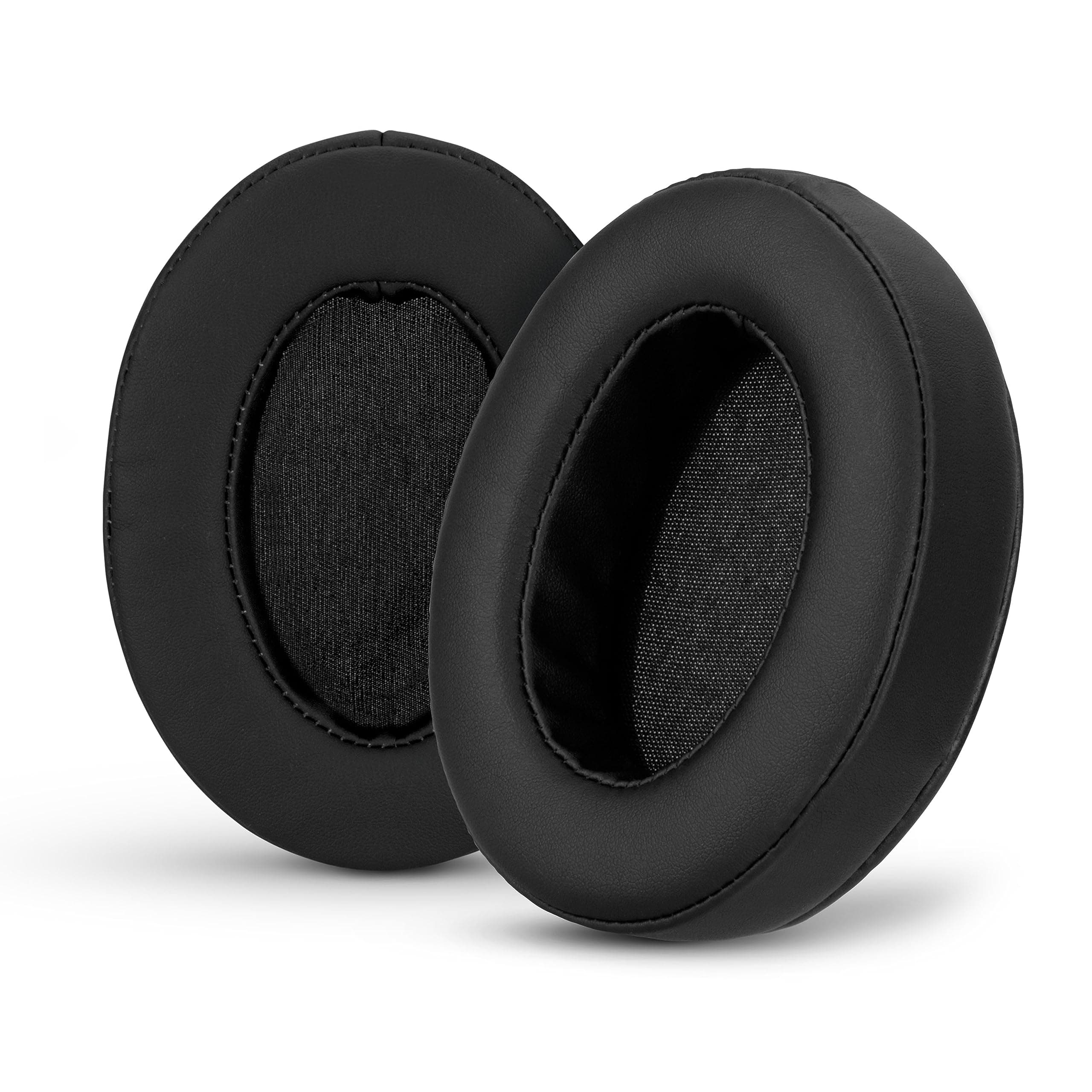 Replacement Earpads for ATH M50X, M50BT, Steelseries Arctis, Pro Wireless & Stealth 600, HyperX Cloud, AKG, SHURE, Philips & Many More Headphones, Memory Foam Ear Pad Cushions, Black Oval