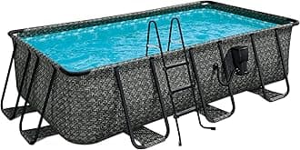 Funsicle 13ft x 7ft x 39in Oasis Designer Rectangular Lap Pool, Dark Herringbone