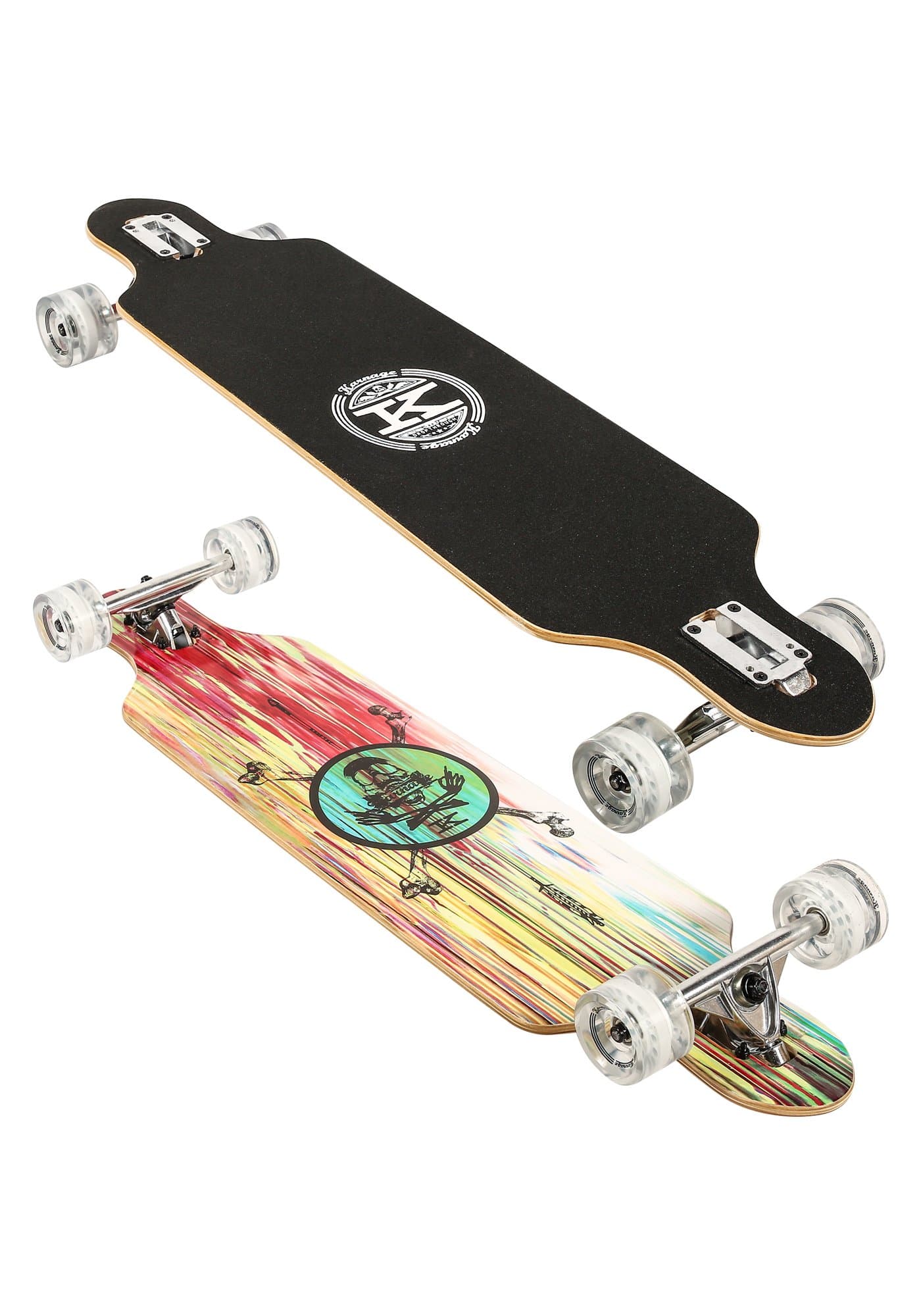 Karnage Drop Through Longboard - 38 Inch Drop Through Freestyle Longboard Skateboard