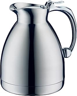 Hotello Vacuum Insulated Thermos Carafe for Hot and Cold Beverages.60 L, Stainless Steel