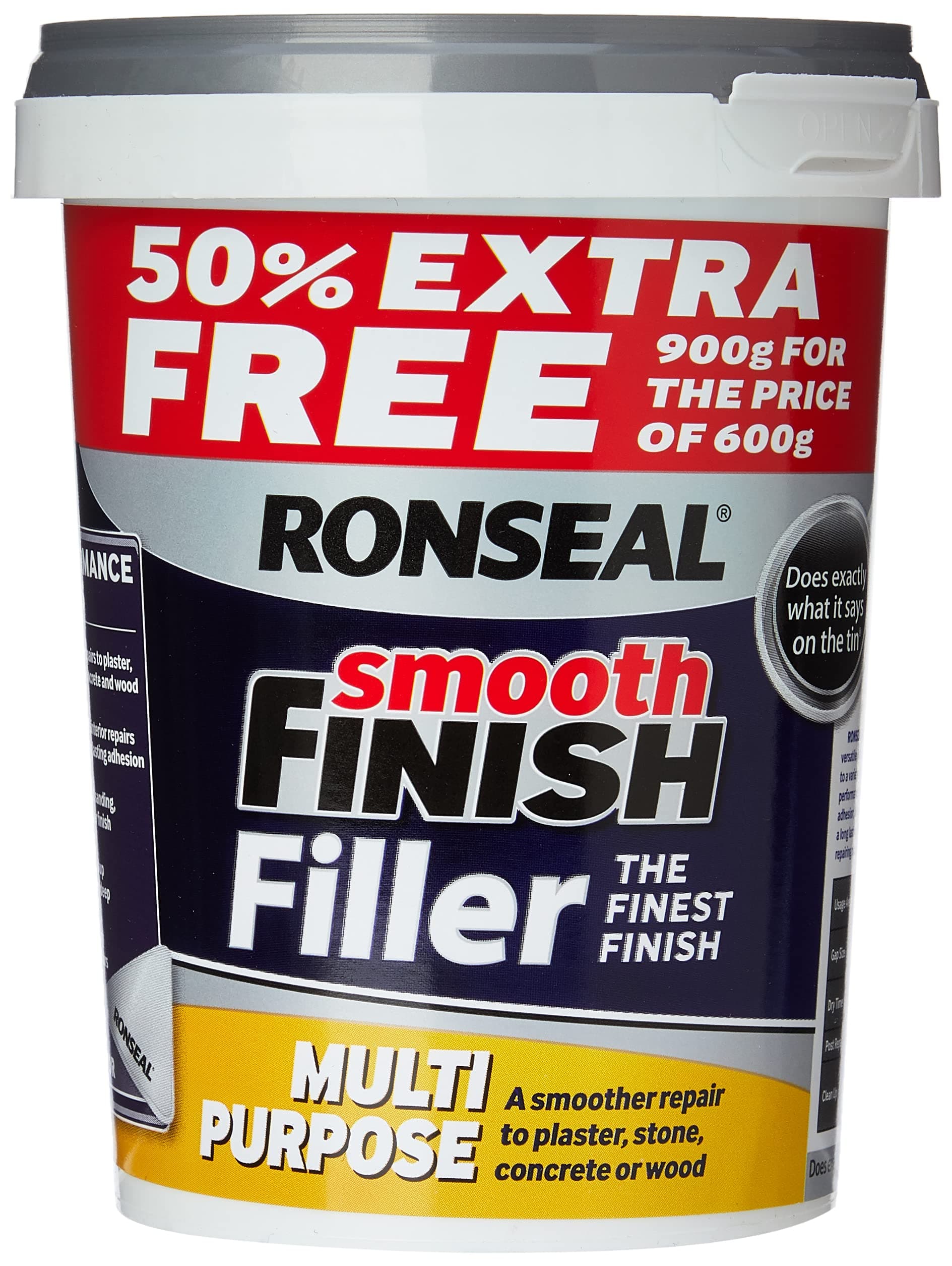 Ronseal Smooth Finish Multi Purpose Interior Wall Filler Ready Mixed 330 g