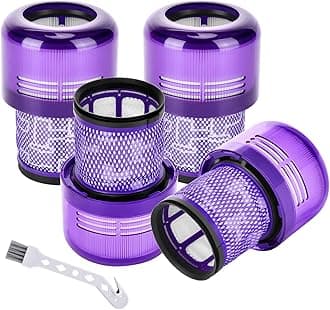 V15 Detect Filter Replacement for Dyson V11 Torque Drive Plus V11 Animal V11 Complete V11 Extra Cordless Vacuum Cleaner, Compare to Part 970013-02 (4 Pack)