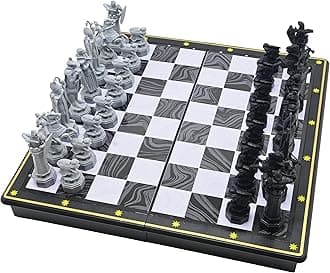 LEXiBOOK - Harry Potter Chess Games, Magnetic and Foldable Chess Board, 32 Pieces, Family Game, CGM300HP