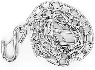 Heavy Duty Steel 48" Safety Chain with Spring Hooks - Secures Tow Vehicle to Trailer | Class I 2,000 lb Capacity | Great for RV, Trailer, and Boat Towing |Rust Resistant - (50022)