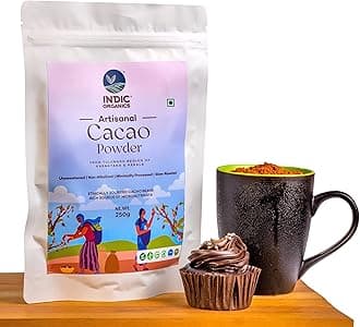 Artisanal Cacao Powder From Tulunadu Region Of Karnataka & Kerala | Non-Alkalized, Unsweetened, Slow Roasted & Minimally Processed | For Hot Chocolate & Baking (500 G)