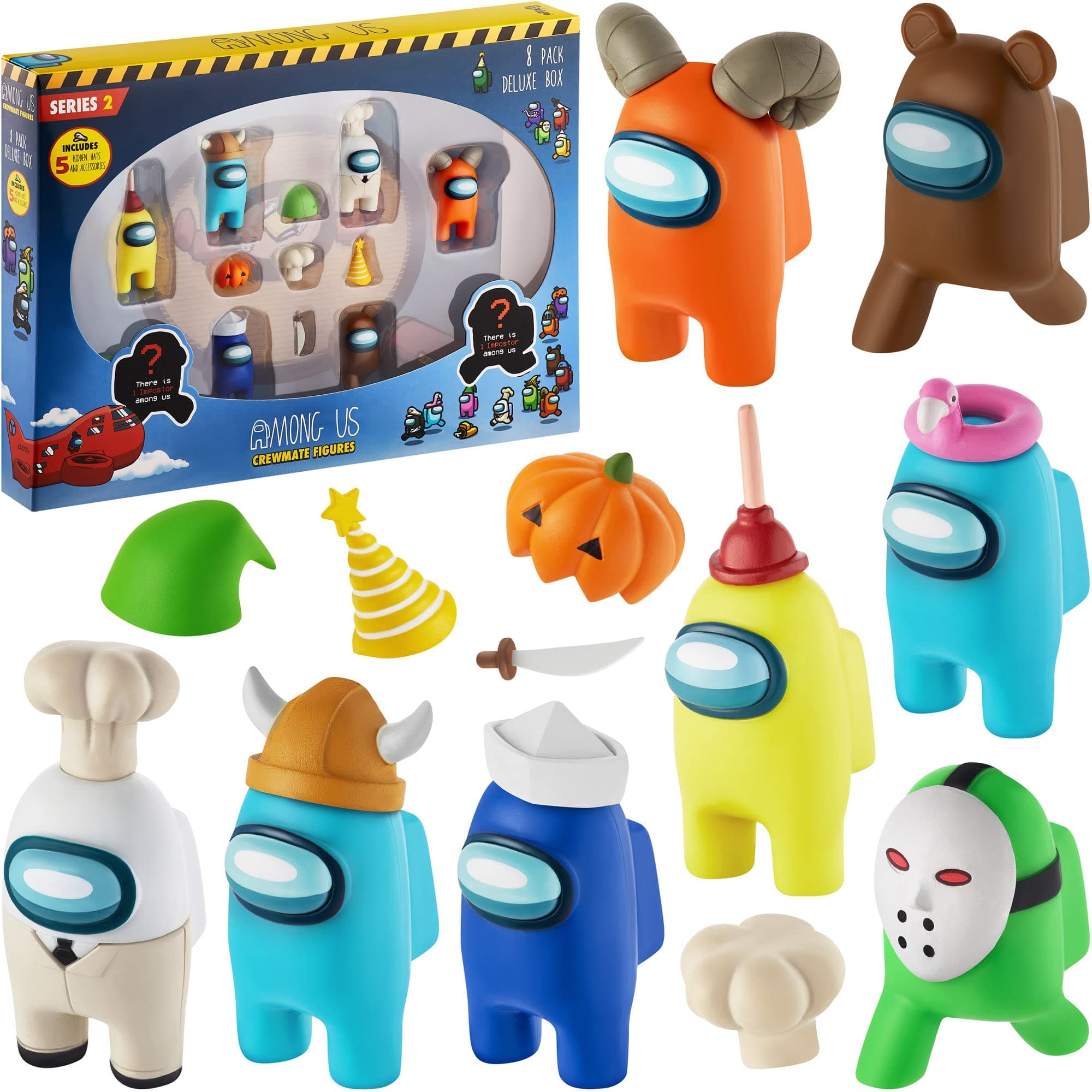 Series 2 Crewmate Figures 8 Pack Deluxe Box, Assorted Colors