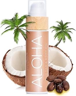 COCOSOLIS ALOHA Sun Tan & Body Oil | Organic Tanning Bed Lotion | Get Healthy Deep Chocolate Tan | Tanning Accelerator with 5 Precious Oils to Make Your Skin Glowing & Revitalized (110 ml)
