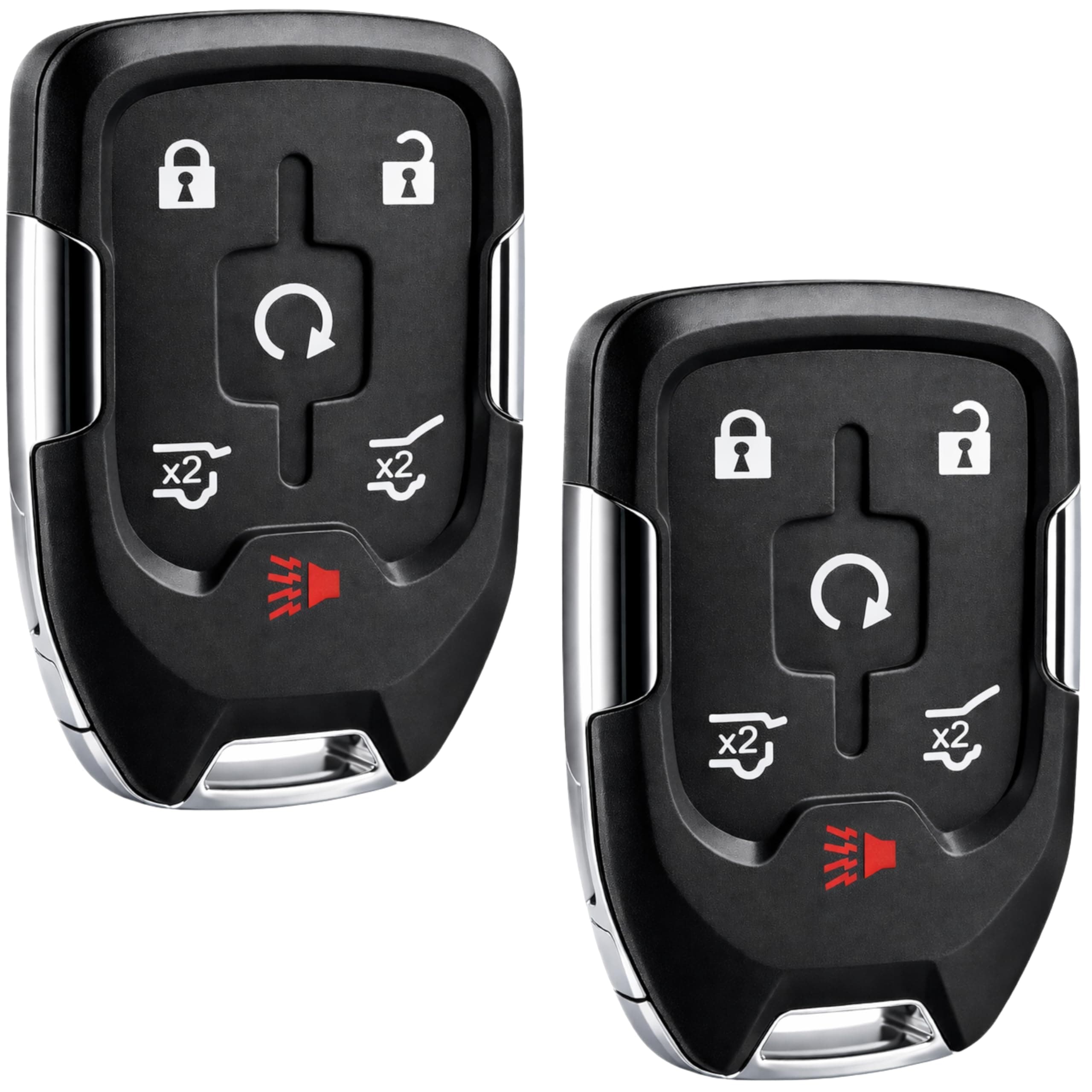 Smart Key Fob Keyless Entry Remote fits 2015-2020 Chevy Suburban/Tahoe/GMC Yukon + Yukon XL (HYQ1AA, 13580802), Set of 2