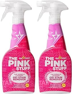 The Pink Stuff - The Miracle Laundry Oxi Stain Remover Spray 2-Pack Bundle (2 Laundry Stain Remover)