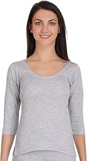 Selfcare Women's Thermal 3/4 Sleeve Top Soft & Warm Poly Cotton Winters Wear Vest