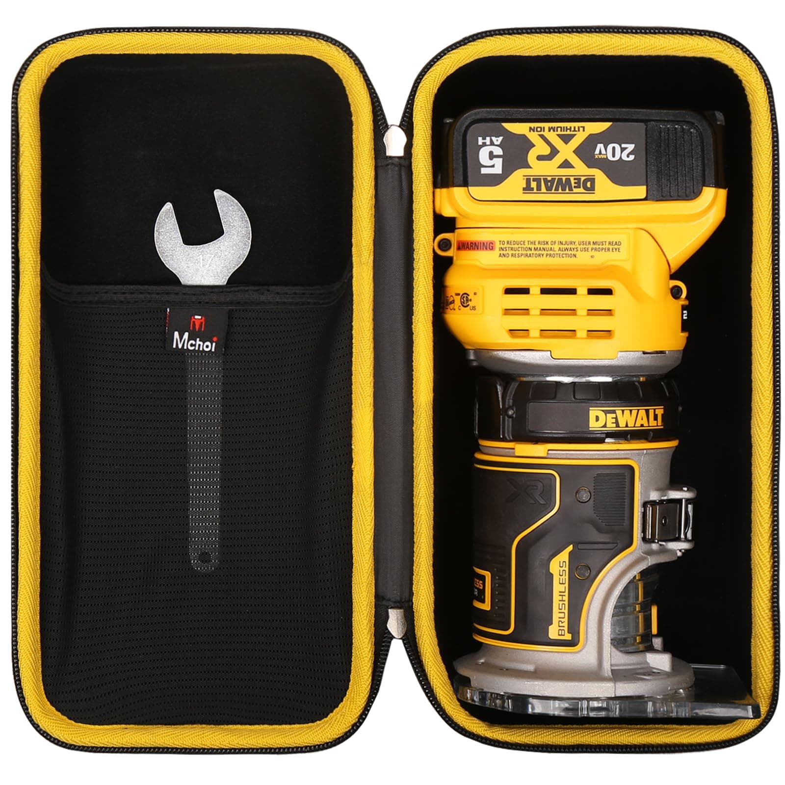 Hard Portable Case Compatible with DEWALT 20V Max XR Cordless Router (DCW600B),Case Only