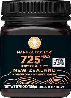 Manuka Doctor - MGO 725+ Manuka Honey Monofloral, 100% Pure New Zealand Honey. Certified. Guaranteed. Raw. Non-GMO (8.75 oz)