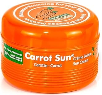 Tanning Accelerator – 350ml Carotene Intensive Tanning Gel – Natural Extract Sun Cream Tanning Lotion for All Skin Types – Tan Lotion with Carrot Oil for Even Beautiful Skin Coloring - SPF0
