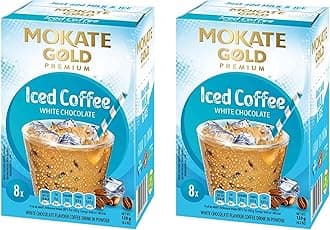 mokate Gold Premium Iced Coffee White Chocolate 2 boxes x 8 sachets