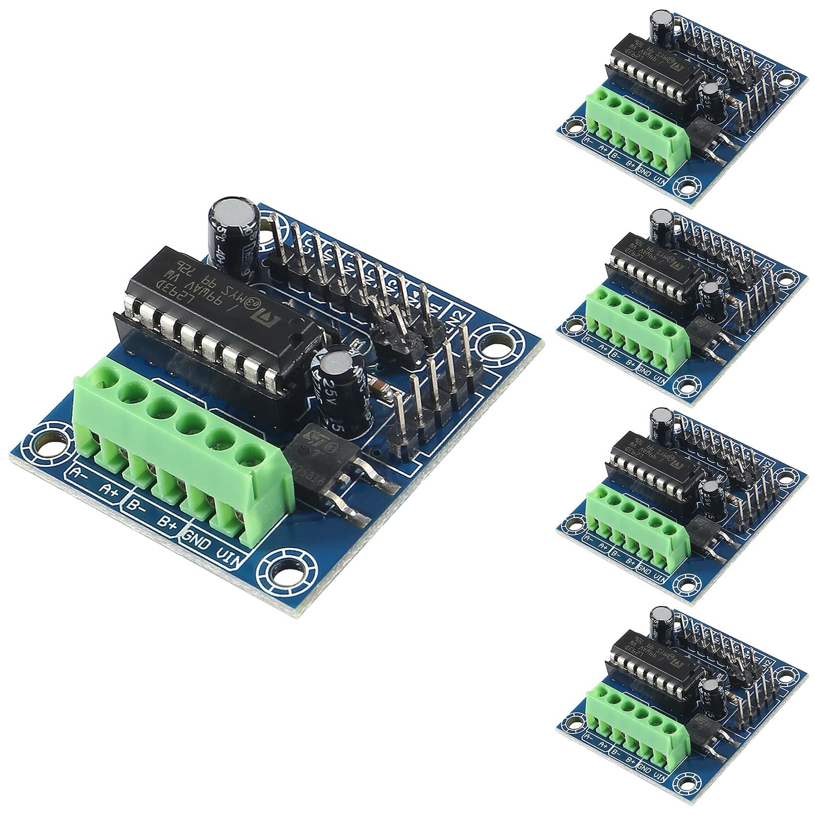 5pcs Mini 4 Channel L293D Motor Driver Shield Expansion Board Module High Voltage Current Module.