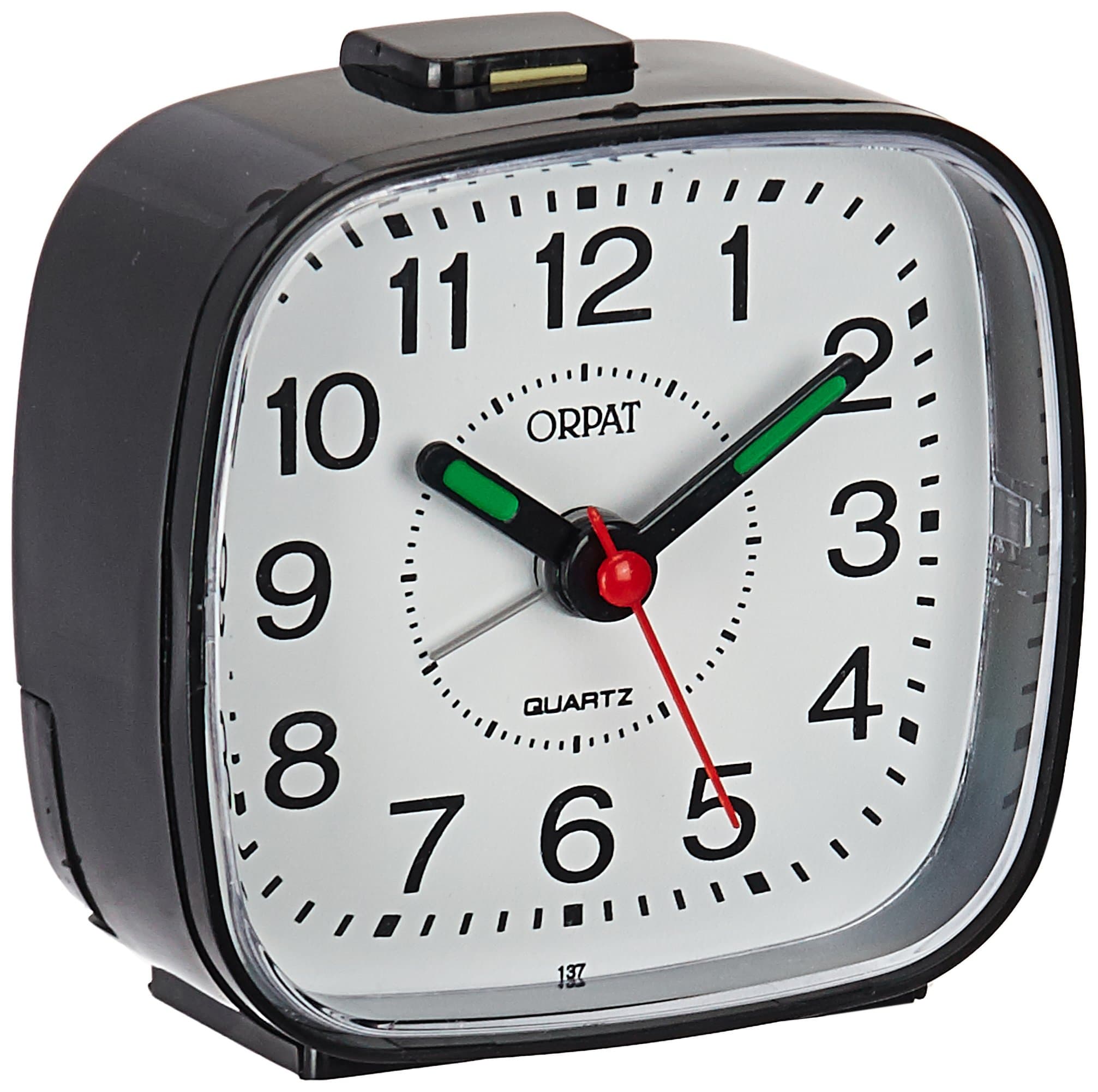 Orpat Plastic Beep Analog Alarm Clock(Black,Tbb-137)