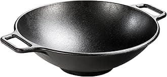 Pro-Logic Cast Iron Wok, 14-inch, Black